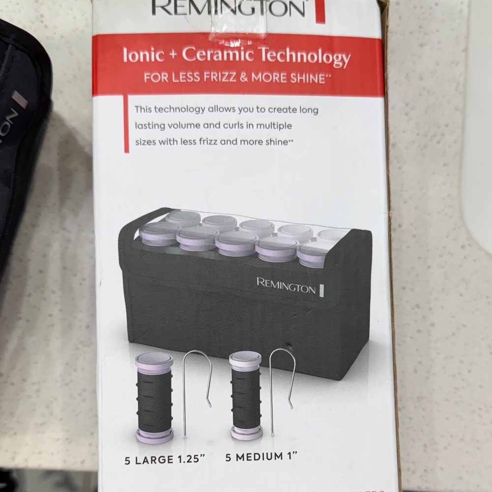 Remington Hot Rollers with Black and White Design